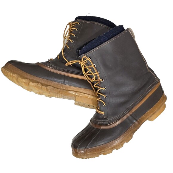 LaCrosse Other - VTG LaCrosse Men's Duck Boot Waterproof Insulated Leather Work Winter Brown 12